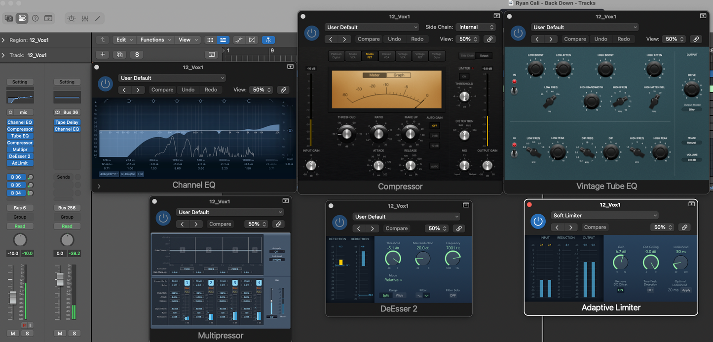 PRESET - Logic Rap Vocal Chain (Stock Plugins)