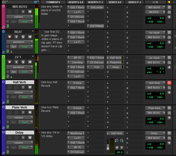 PRESET - Pro Tools Rap Vocal Chain (Stock Plugins)